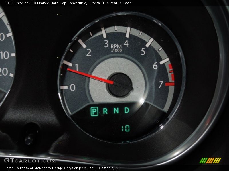 Crystal Blue Pearl / Black 2013 Chrysler 200 Limited Hard Top Convertible