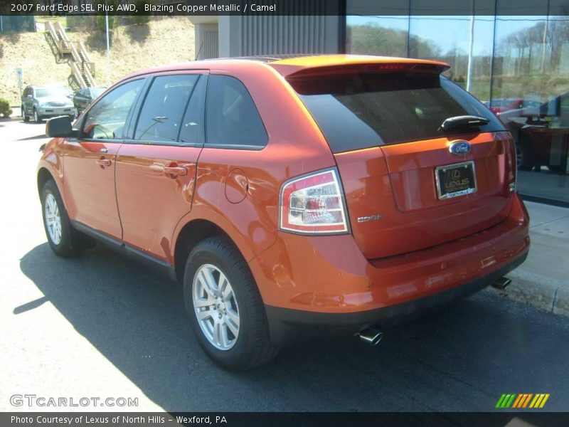 Blazing Copper Metallic / Camel 2007 Ford Edge SEL Plus AWD