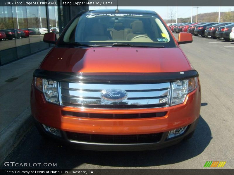 Blazing Copper Metallic / Camel 2007 Ford Edge SEL Plus AWD