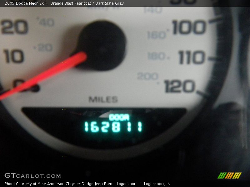 Orange Blast Pearlcoat / Dark Slate Gray 2005 Dodge Neon SXT