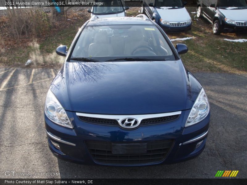 Atlantic Blue / Beige 2011 Hyundai Elantra Touring SE