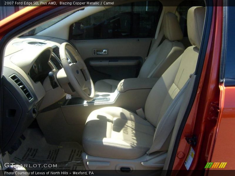Blazing Copper Metallic / Camel 2007 Ford Edge SEL Plus AWD