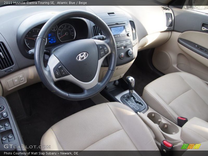 Beige Interior - 2011 Elantra Touring SE 