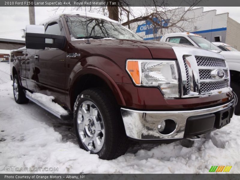 Royal Red Metallic / Tan 2010 Ford F150 Lariat SuperCab 4x4