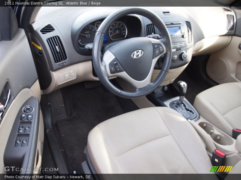 Atlantic Blue / Beige 2011 Hyundai Elantra Touring SE