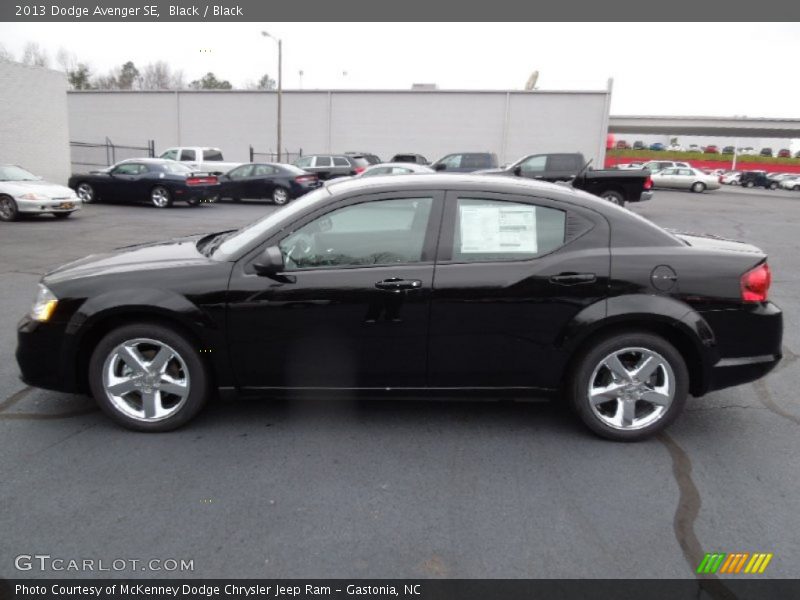 Black / Black 2013 Dodge Avenger SE