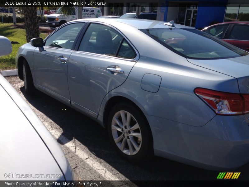 Cerulean Blue Metallic / Light Gray 2010 Lexus ES 350