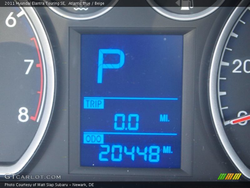 Atlantic Blue / Beige 2011 Hyundai Elantra Touring SE