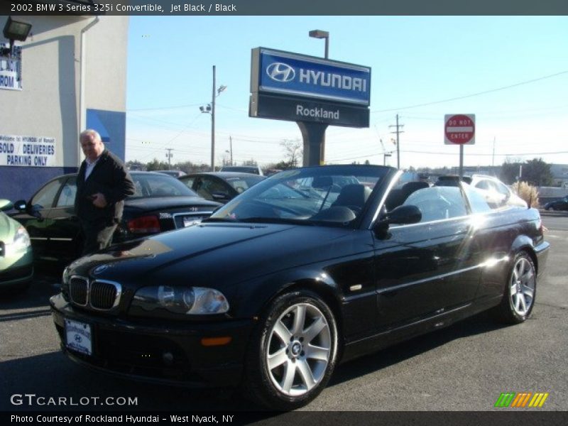 Jet Black / Black 2002 BMW 3 Series 325i Convertible