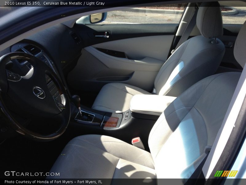 Cerulean Blue Metallic / Light Gray 2010 Lexus ES 350
