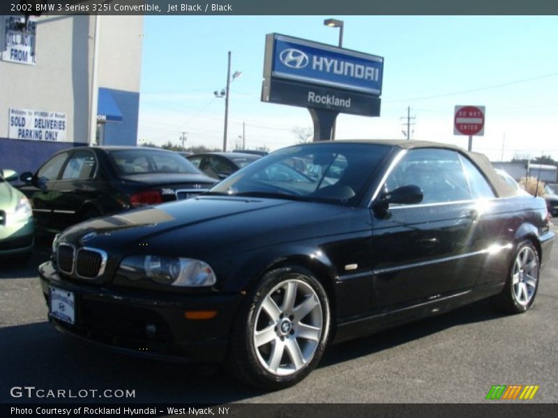 Jet Black / Black 2002 BMW 3 Series 325i Convertible