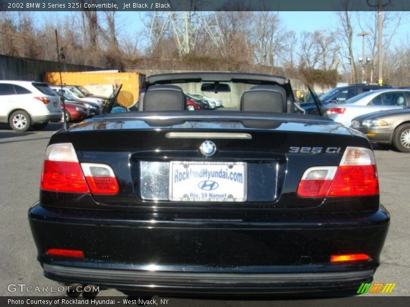 Jet Black / Black 2002 BMW 3 Series 325i Convertible