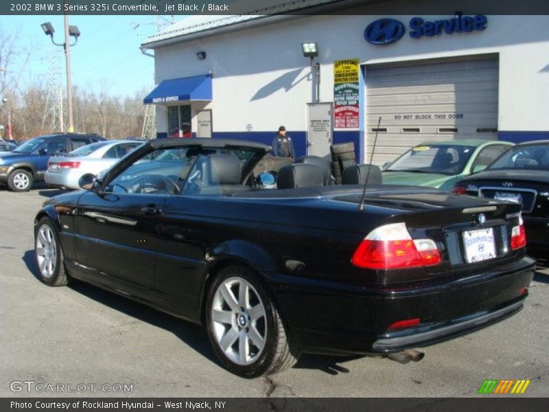 Jet Black / Black 2002 BMW 3 Series 325i Convertible