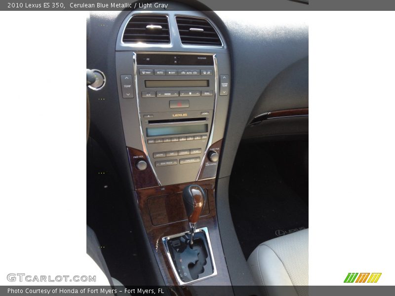Cerulean Blue Metallic / Light Gray 2010 Lexus ES 350