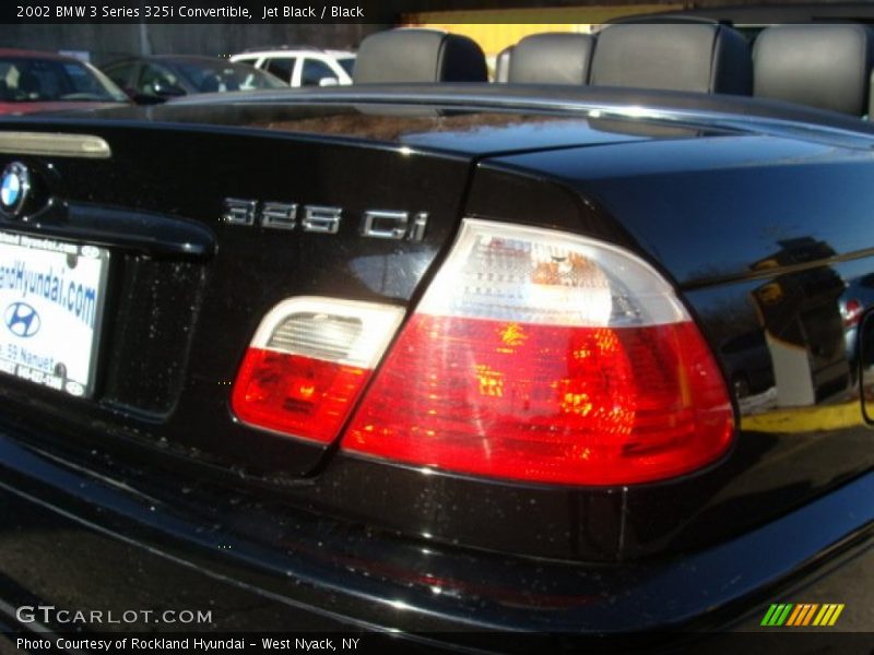 Jet Black / Black 2002 BMW 3 Series 325i Convertible