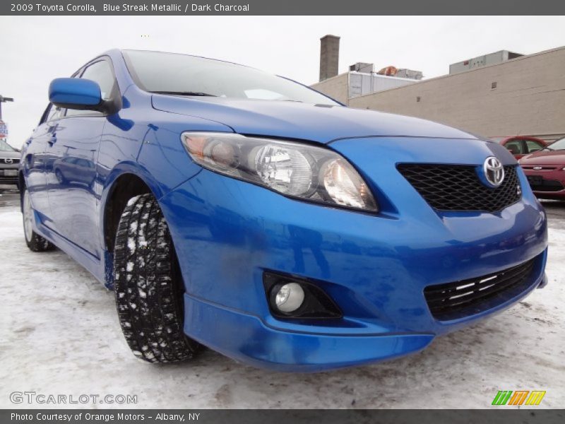 Blue Streak Metallic / Dark Charcoal 2009 Toyota Corolla
