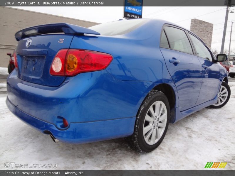 Blue Streak Metallic / Dark Charcoal 2009 Toyota Corolla