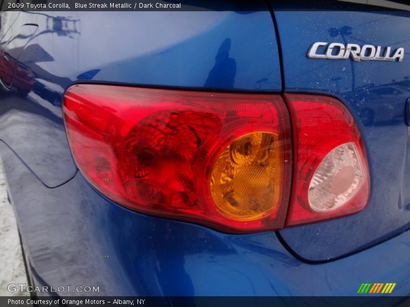 Blue Streak Metallic / Dark Charcoal 2009 Toyota Corolla