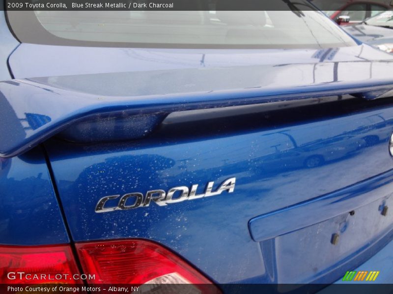 Blue Streak Metallic / Dark Charcoal 2009 Toyota Corolla