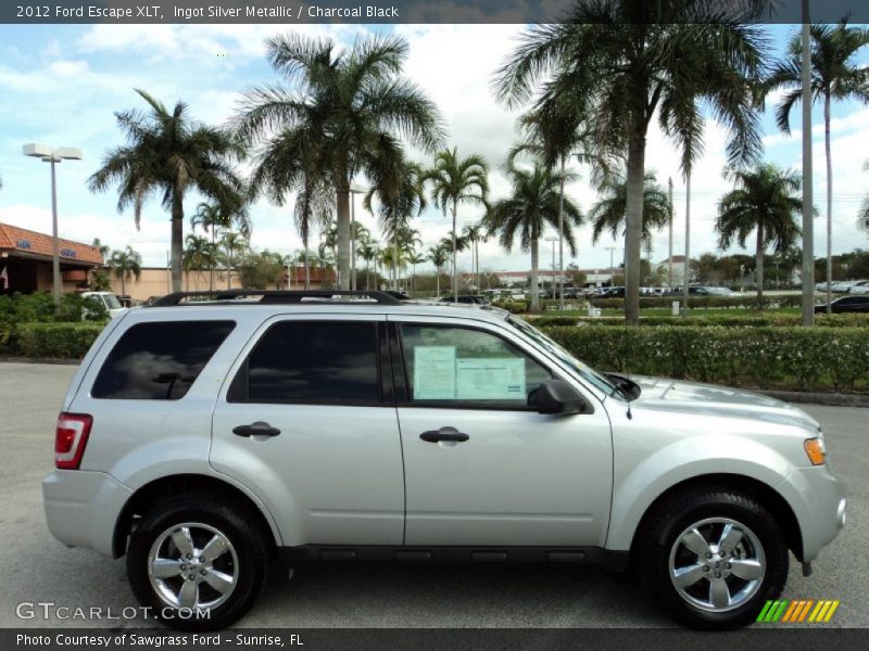 Ingot Silver Metallic / Charcoal Black 2012 Ford Escape XLT