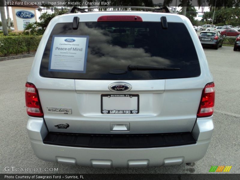 Ingot Silver Metallic / Charcoal Black 2012 Ford Escape XLT