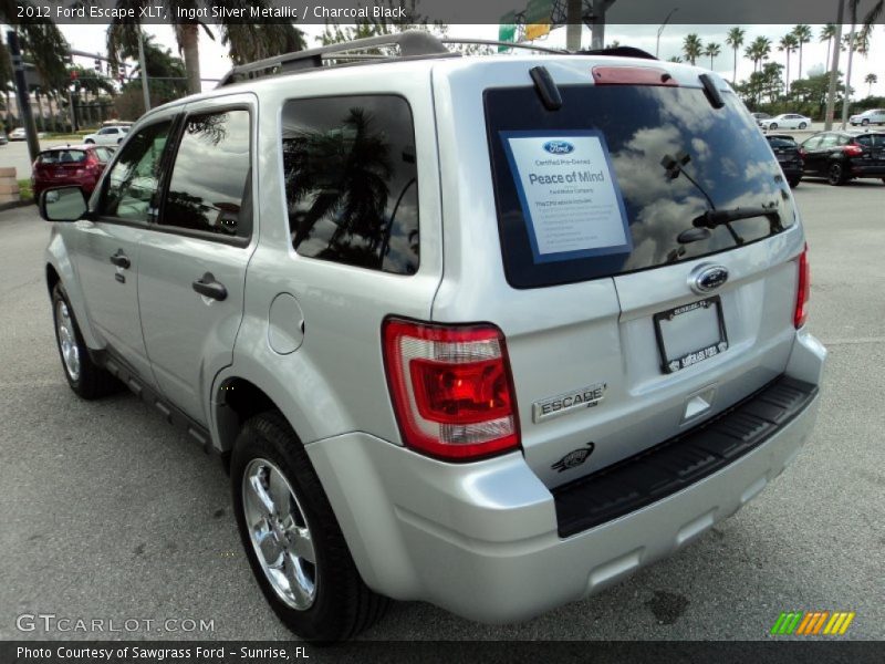 Ingot Silver Metallic / Charcoal Black 2012 Ford Escape XLT