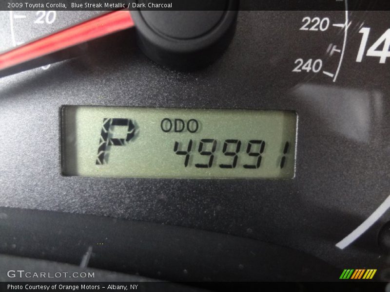 Blue Streak Metallic / Dark Charcoal 2009 Toyota Corolla