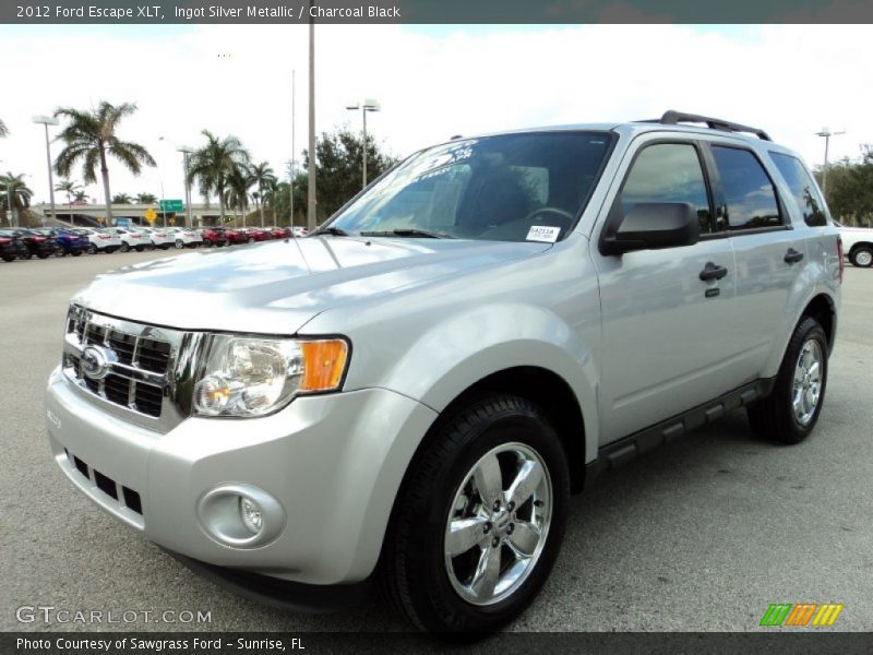 Ingot Silver Metallic / Charcoal Black 2012 Ford Escape XLT