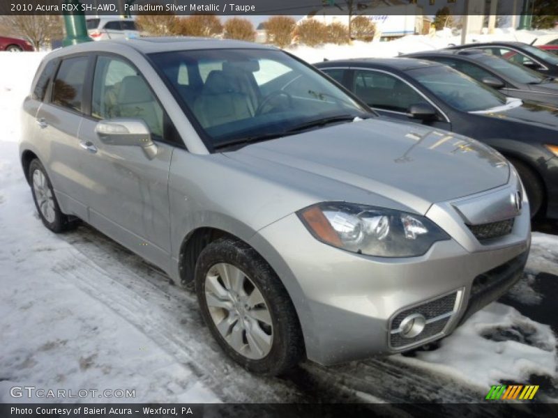 Palladium Silver Metallic / Taupe 2010 Acura RDX SH-AWD