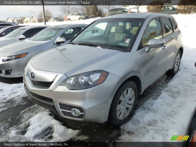 Palladium Silver Metallic / Taupe 2010 Acura RDX SH-AWD