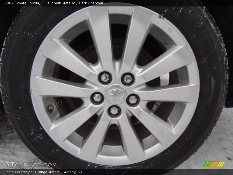 Blue Streak Metallic / Dark Charcoal 2009 Toyota Corolla