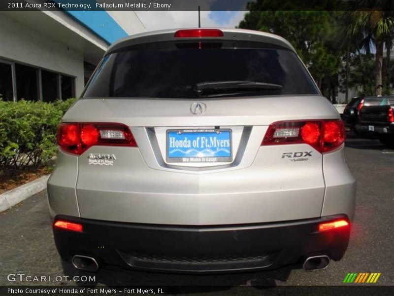 Palladium Metallic / Ebony 2011 Acura RDX Technology