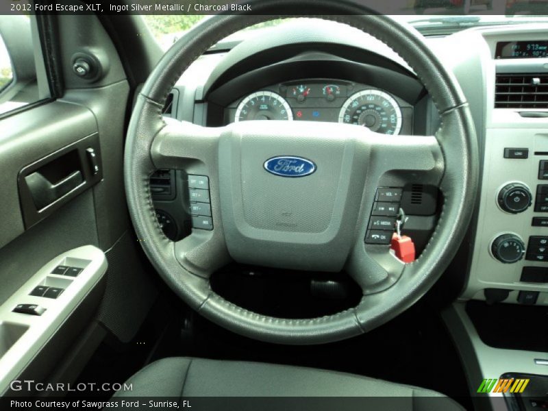 Ingot Silver Metallic / Charcoal Black 2012 Ford Escape XLT