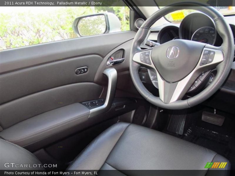 Palladium Metallic / Ebony 2011 Acura RDX Technology