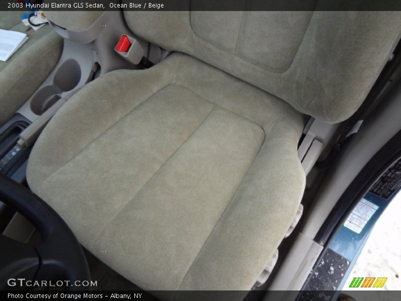 Ocean Blue / Beige 2003 Hyundai Elantra GLS Sedan