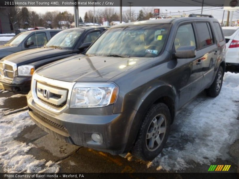Polished Metal Metallic / Gray 2011 Honda Pilot Touring 4WD