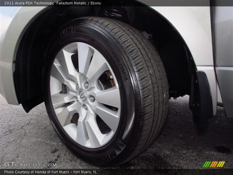 Palladium Metallic / Ebony 2011 Acura RDX Technology