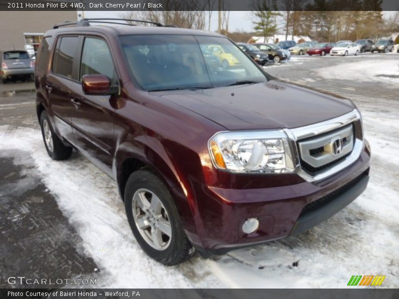 Dark Cherry Pearl / Black 2011 Honda Pilot EX 4WD