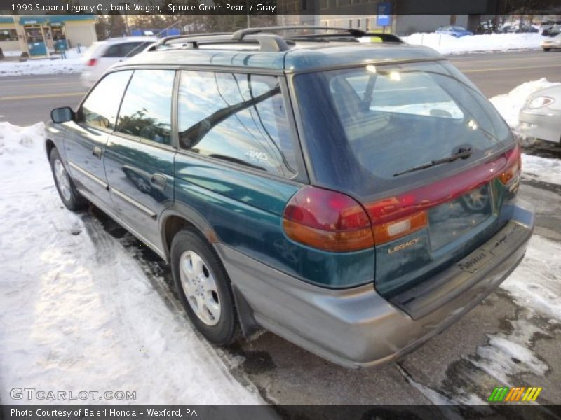 Spruce Green Pearl / Gray 1999 Subaru Legacy Outback Wagon