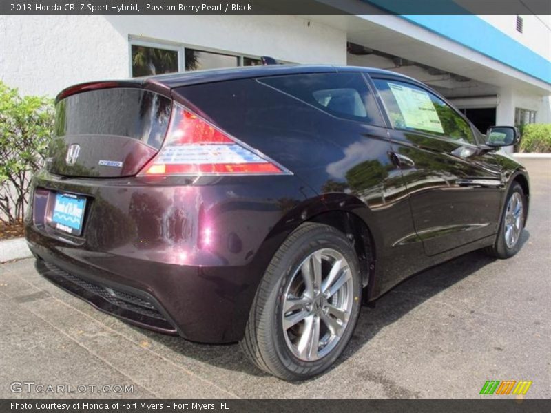 Passion Berry Pearl / Black 2013 Honda CR-Z Sport Hybrid