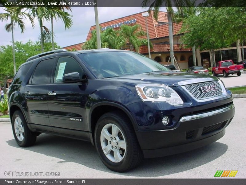 Deep Blue Metallic / Ebony 2007 GMC Acadia SLE