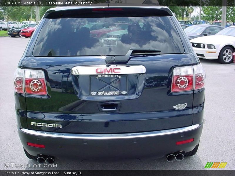Deep Blue Metallic / Ebony 2007 GMC Acadia SLE