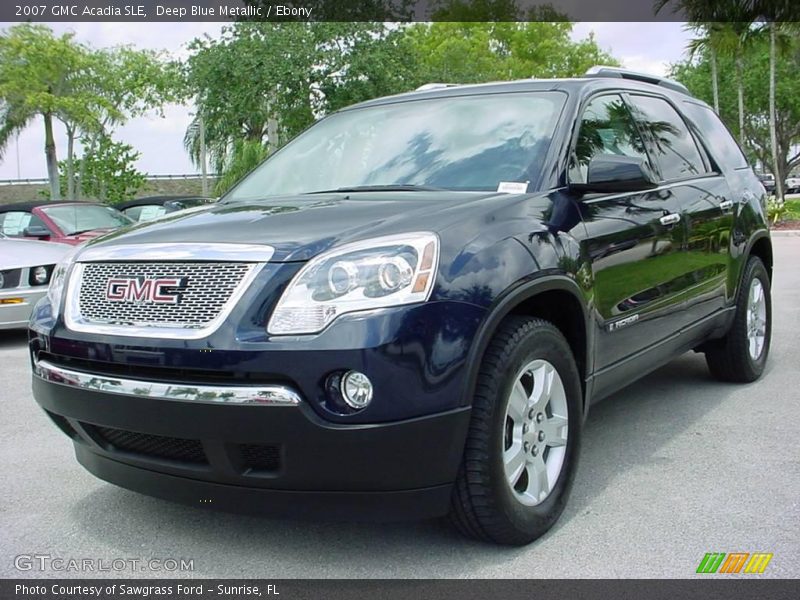 Deep Blue Metallic / Ebony 2007 GMC Acadia SLE