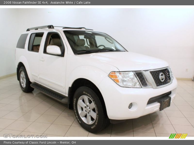 Avalanche White / Cafe Latte 2008 Nissan Pathfinder SE 4x4
