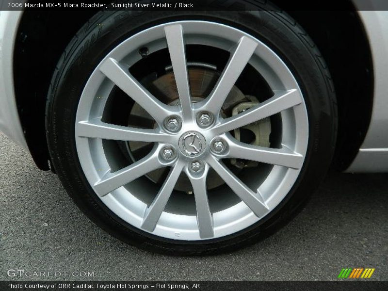 Sunlight Silver Metallic / Black 2006 Mazda MX-5 Miata Roadster