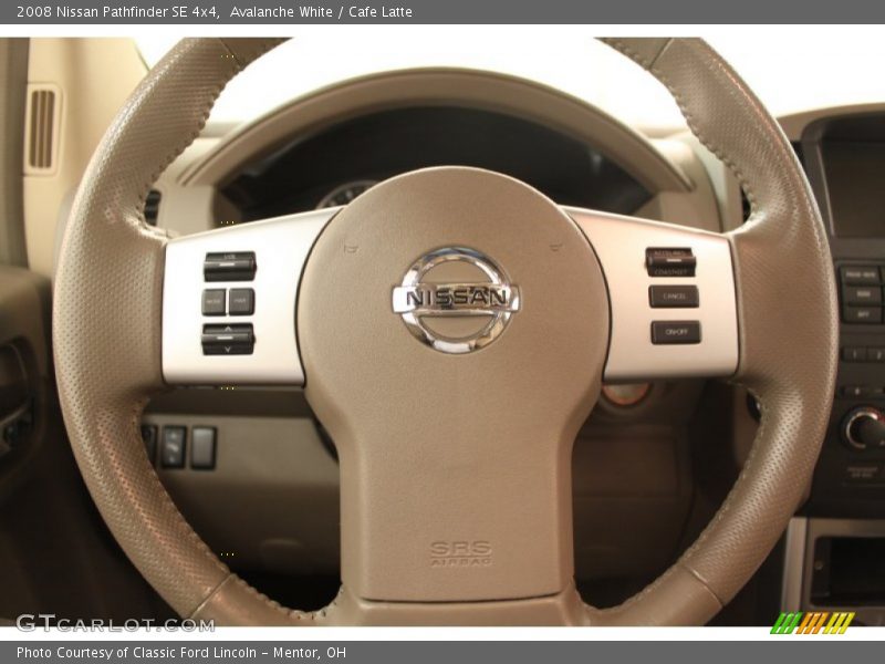 Avalanche White / Cafe Latte 2008 Nissan Pathfinder SE 4x4