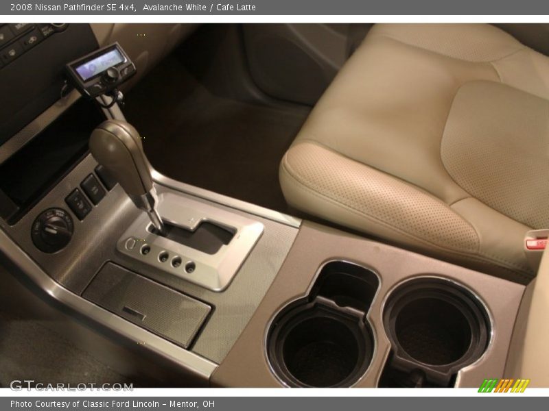 Avalanche White / Cafe Latte 2008 Nissan Pathfinder SE 4x4