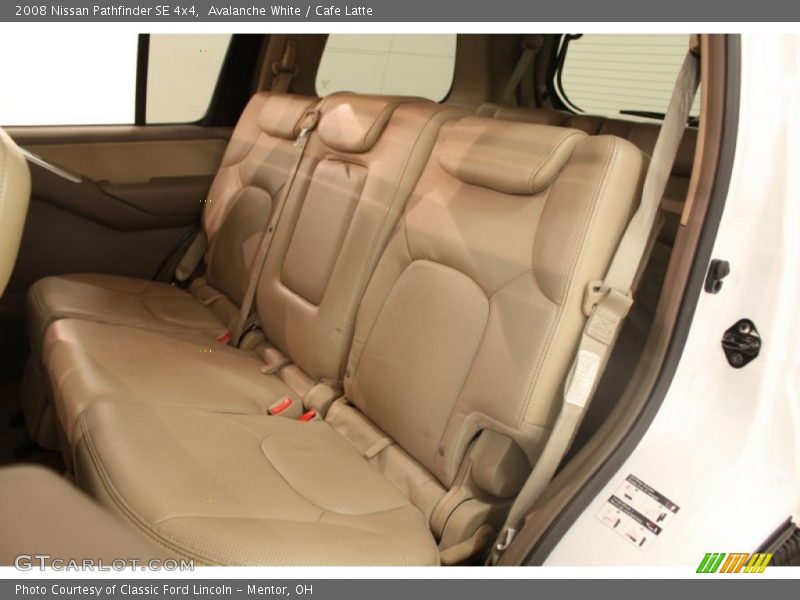 Avalanche White / Cafe Latte 2008 Nissan Pathfinder SE 4x4