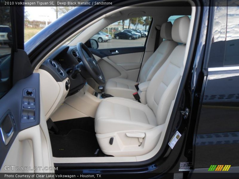 Deep Black Metallic / Sandstone 2010 Volkswagen Tiguan SE