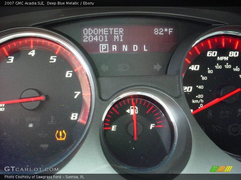 Deep Blue Metallic / Ebony 2007 GMC Acadia SLE